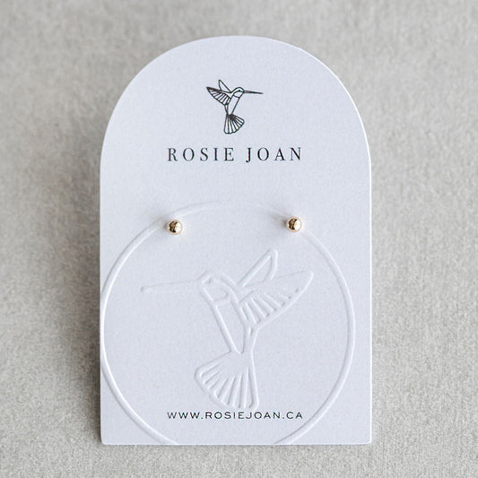 3mm 14K Gold Ball Stud earrings