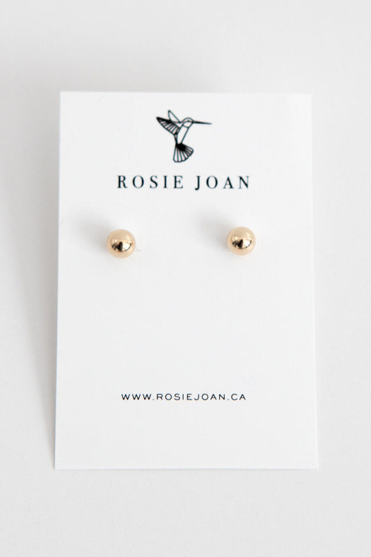 5mm 14K Gold Ball Stud earrings