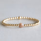 4mm Moonstone Heart - Gold