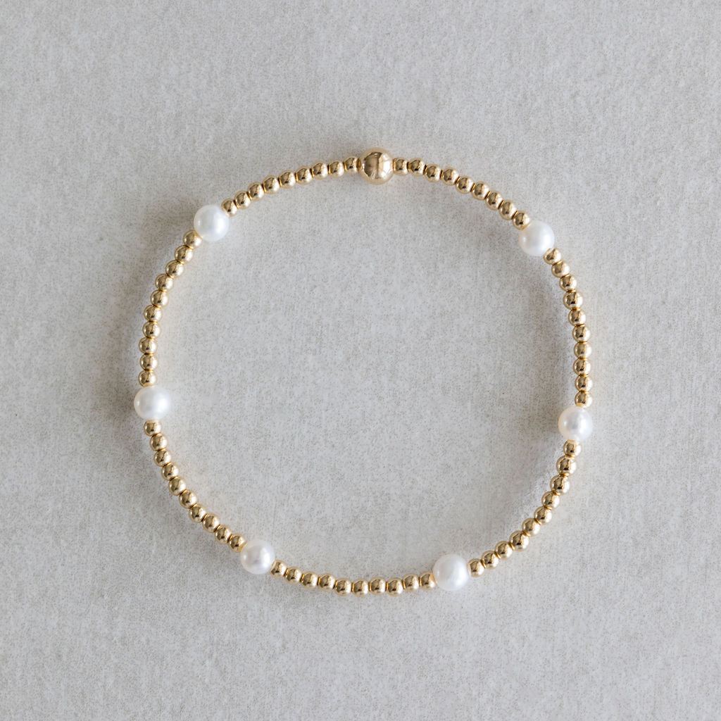 2mm Dainty Pearl - Gold