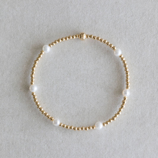 2mm Dainty Pearl - Gold