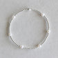 2mm Dainty Pearl - Silver
