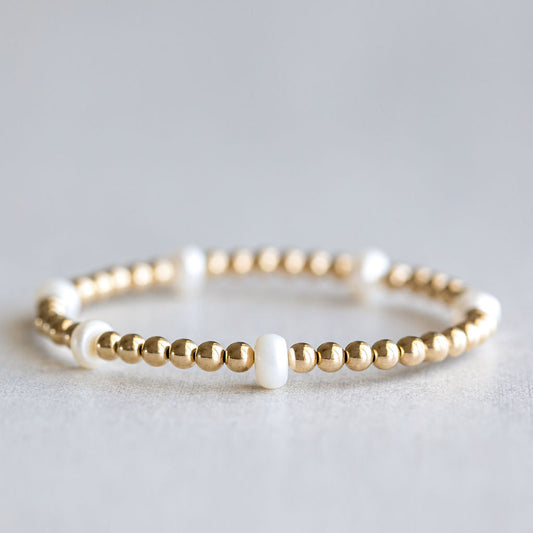 4mm Multi Pearls - Gold