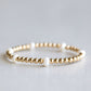 4mm Multi Pearls - Gold