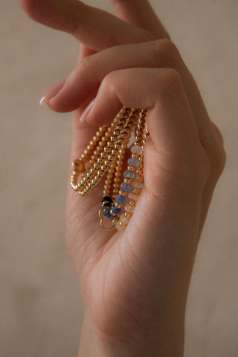 3mm Green Sapphire - Gold