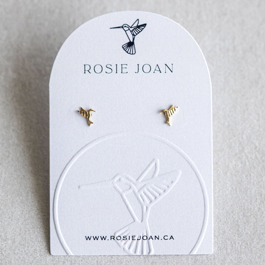 6.5mm 14K Hummingbird studs