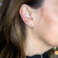 14K Gold Diamond Floral earrings