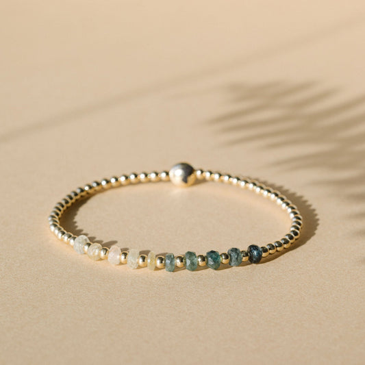 3mm Green Sapphire - Gold