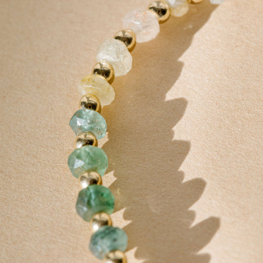 3mm Green Sapphire - Gold